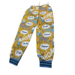 Simpsons Pajamas Adult XL Yellow Jogger Pant Lounge PJs Homer Simpson Mens
